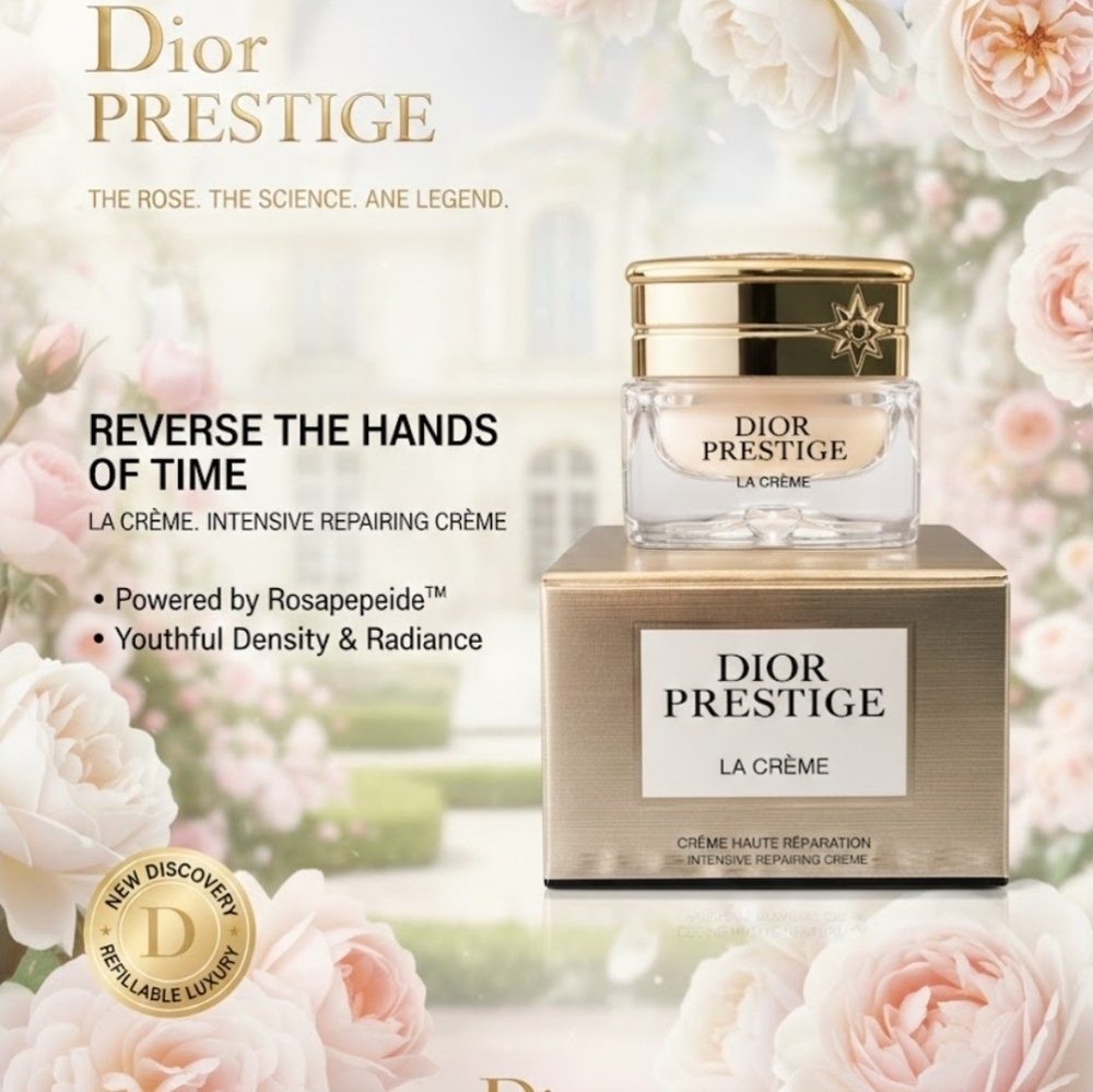 Dior Prestige La Crème - Luxurious Gold and Cream